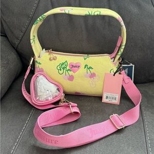 Juicy Couture Cherry Print Bag with Pink Accents